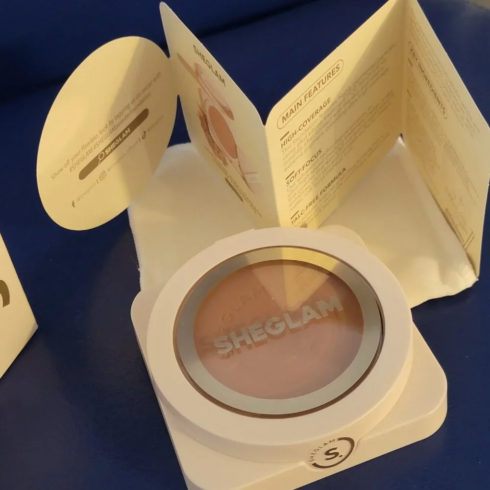 Sheglam Skin Focus High Coverage Powder Foundations Saddle NIB